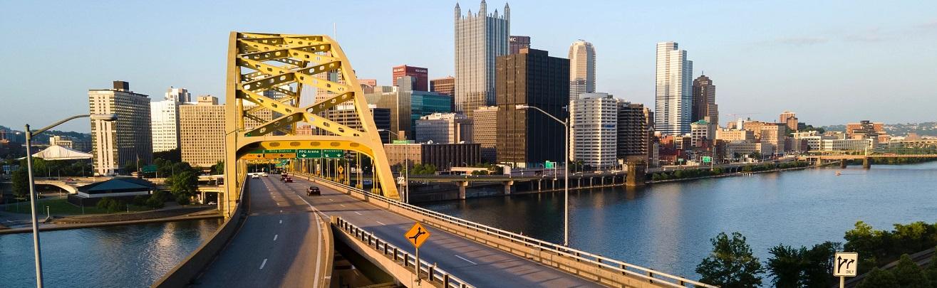 A view of the Pittsburgh city skyline