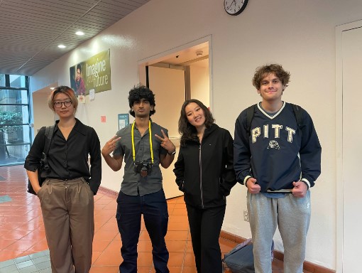 Left to right: Dannie Lyu, Avinash Kunde, Rosalind Dong, and Henry Anastasi-Scott