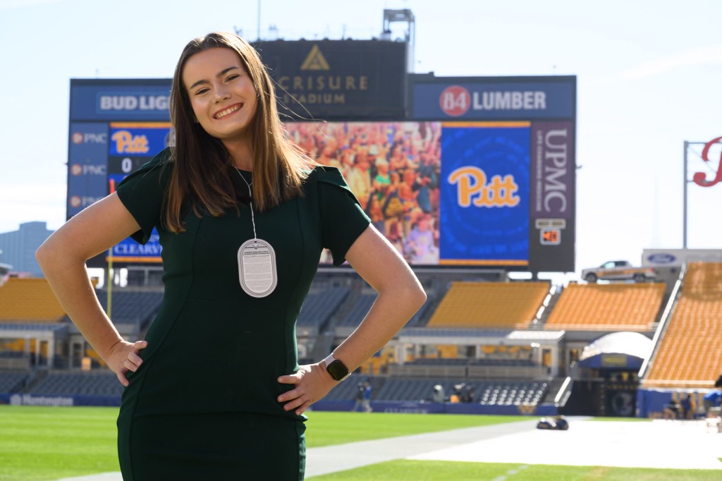 Peters on the field at Acrisure Stadium