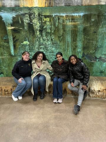 Left to right: Breanne Francis, Zoe Smith, Aahna Sinha, Haniyyah Walls